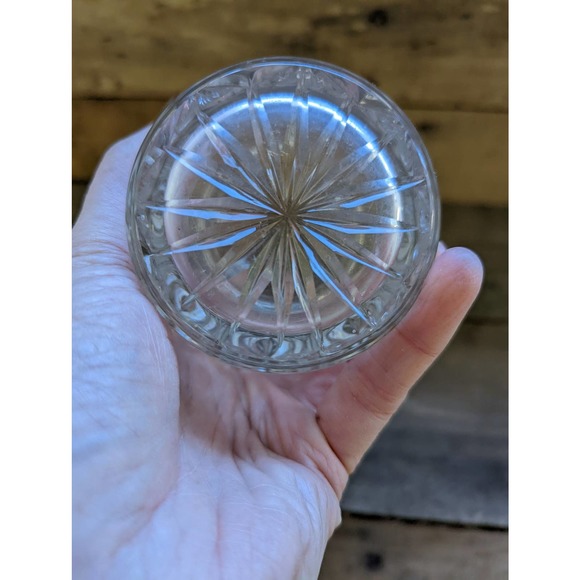 Vintage Crystal Jam Jar / Crystal sugar dish / Honey pot - Picture 2 of 6